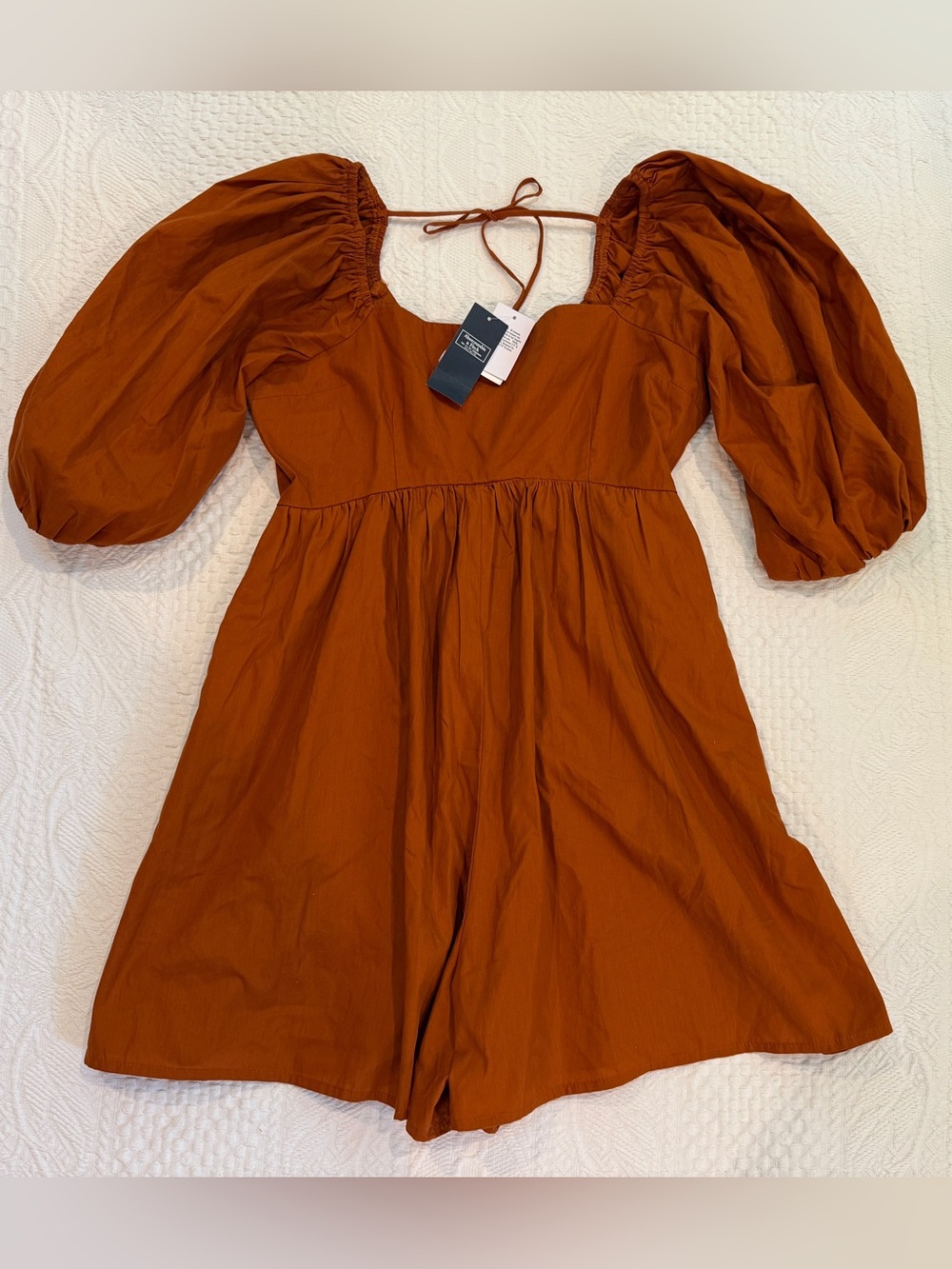 NWT Abercrombie & Fitch Open Back Romper Size Medium M